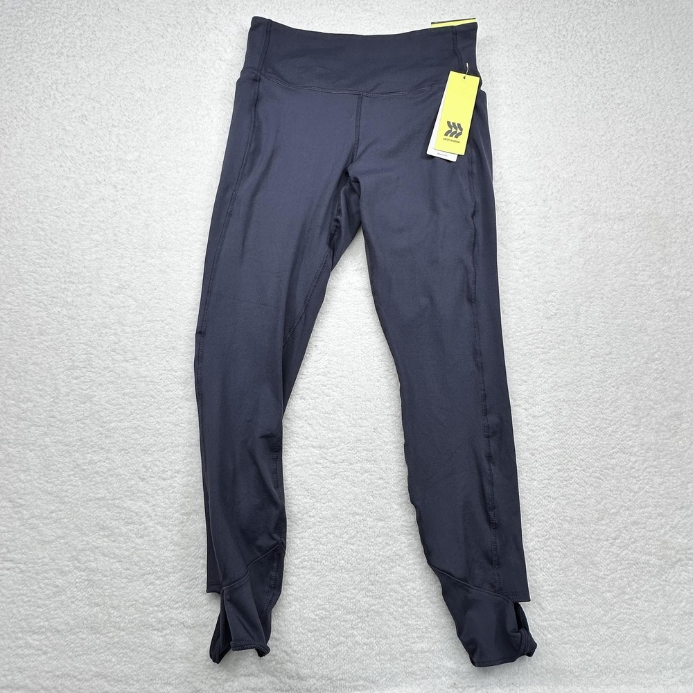 All In Motion Leggings‎ Womens Medium Gray Ankle Simplicity Stirrup Pockets New